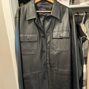 Mens leather coat.  Original Structure Brand coat from the mid 90s.